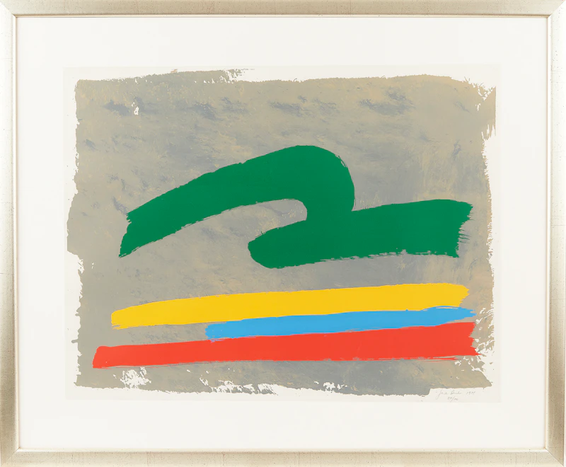Jack Hamilton Bush, Green Loop, colour silkscreen, 1971 - view 2