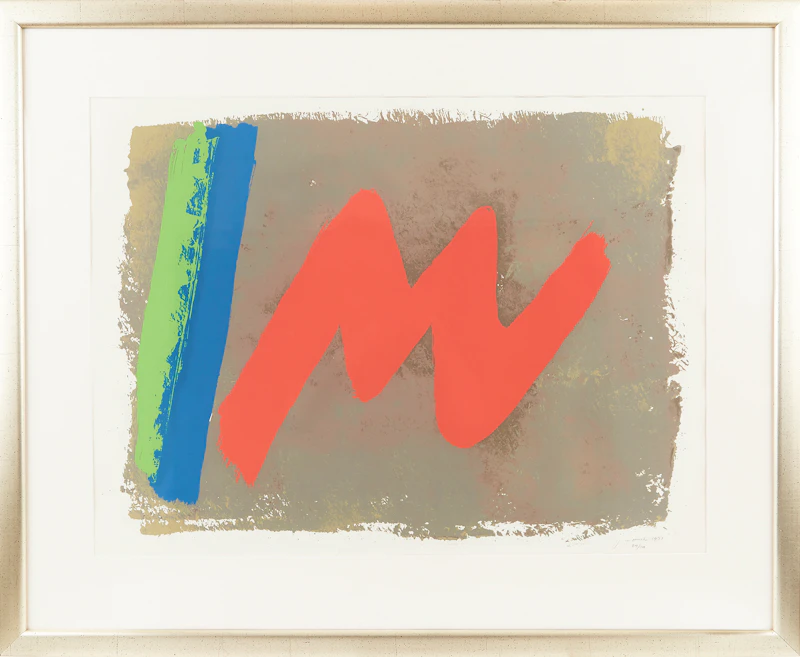 Jack Hamilton Bush, Red M, colour silkscreen, 1971 - view 2