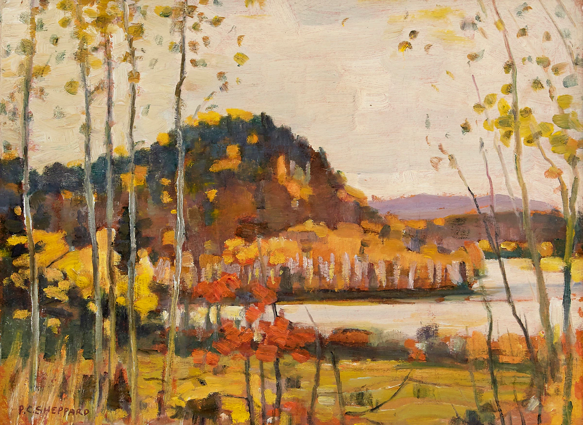Peter Clapham Sheppard, North of Maynooth, Ontario, oil on board