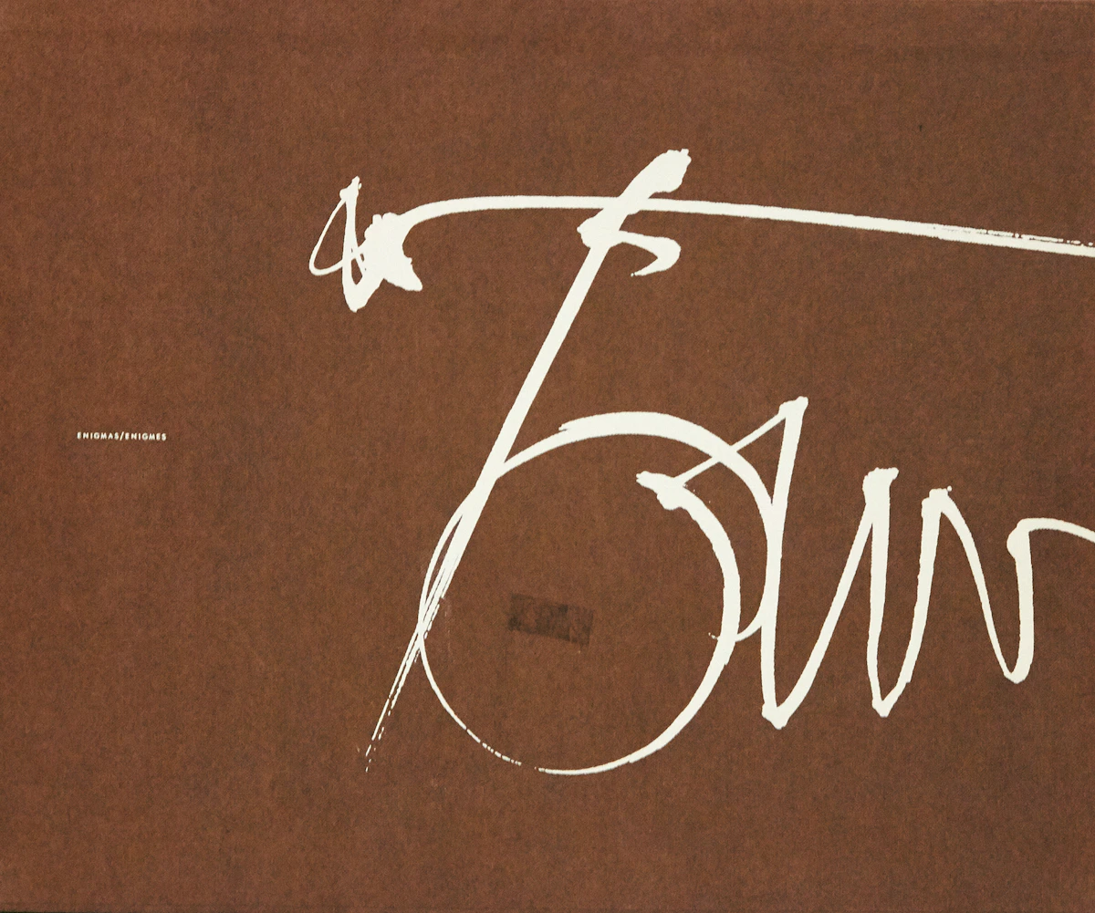 Harold Barling Town, Harold Town, Enigmas (McLelland and Stewart Limited, Toronto, 1964), book, 1964