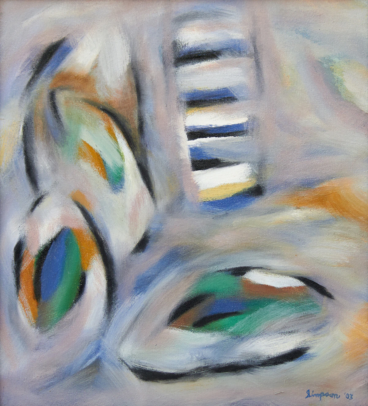 Gregg Simpson, Escalier, oil on canvas, 2003