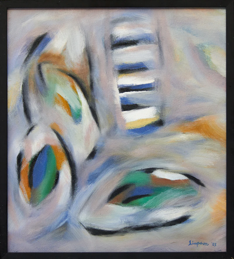 Gregg Simpson, Escalier, oil on canvas, 2003 - view 2