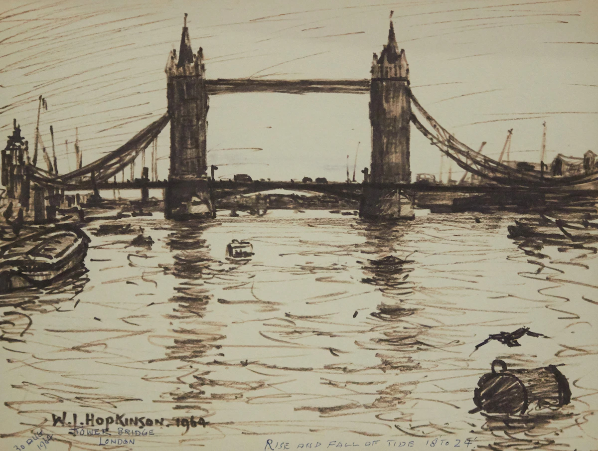 William John Hopkinson, Seven Works of Art, felt marker on paper
