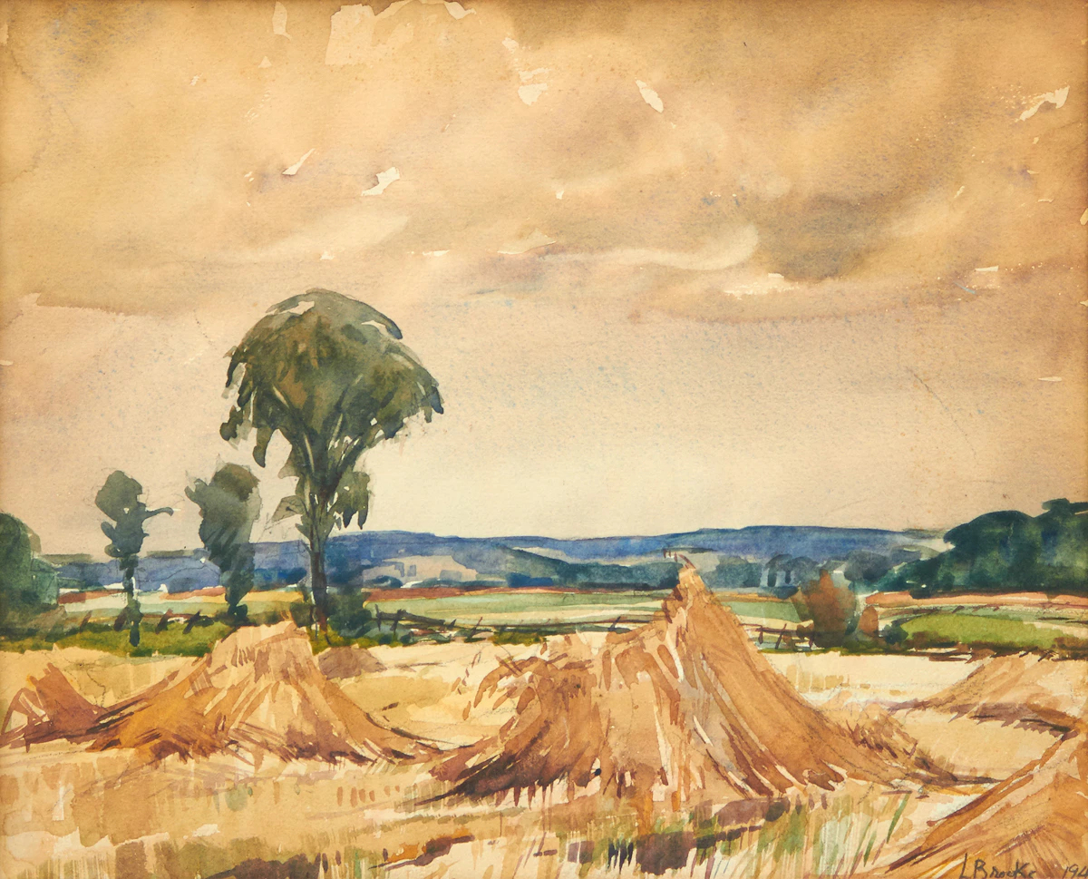 Frank Leonard Brooks, Landscape, watercolour
