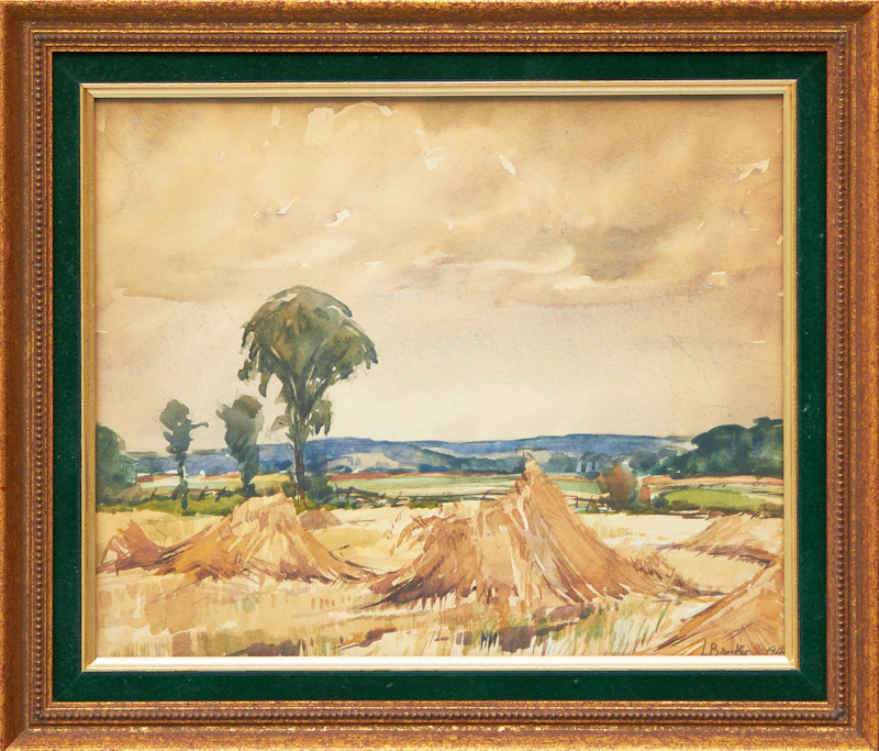 Frank Leonard Brooks, Landscape, watercolour - view 2