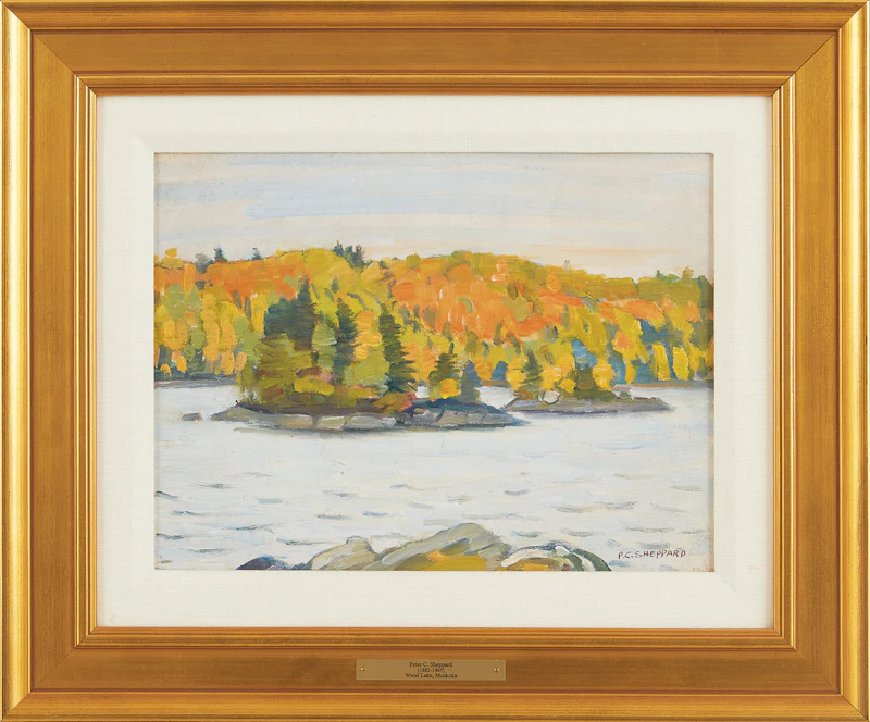 Peter Clapham Sheppard, Wood Lake, Muskoka, oil on canvas board - view 2