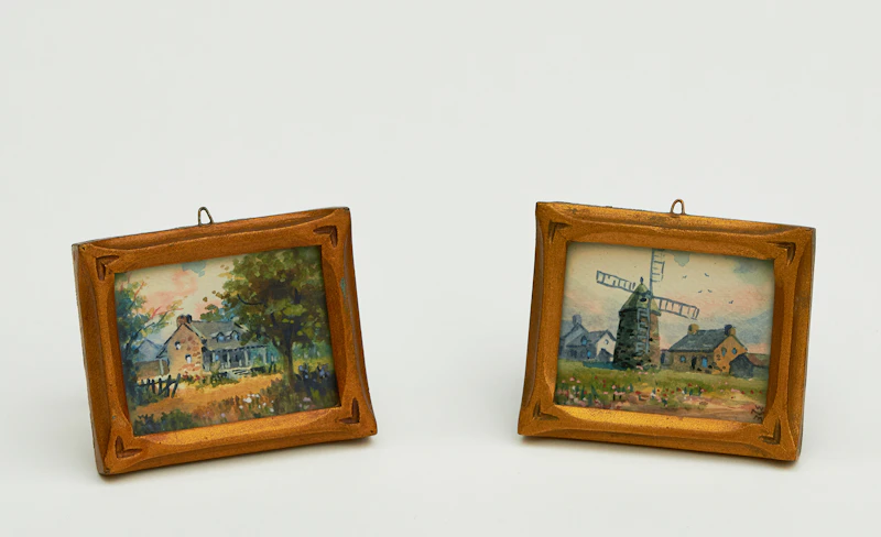 Willard Morse Mitchell, Old Mill, Lambert, P.Q.; Habitant Home, St. Eustache, P.Q.