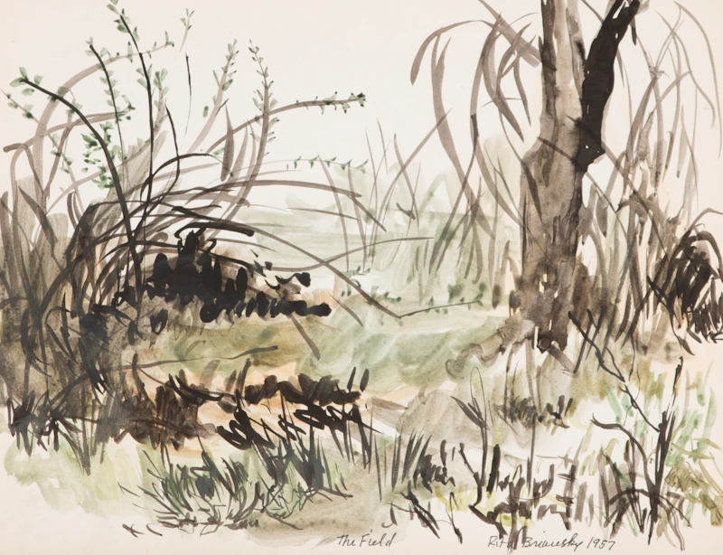 Rita Briansky, Joseph Sketching; Shoppers; Checkers; The Field