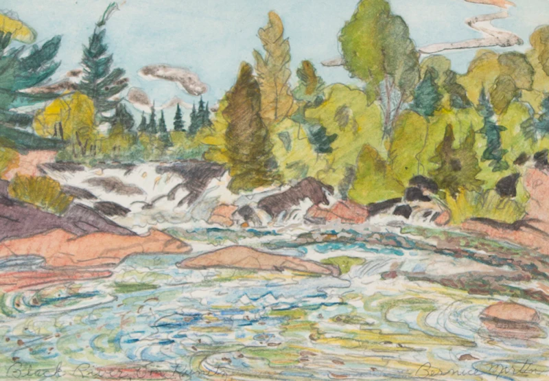 Bernice Fenwick Martin, Black River, Near Van Koughet Muskoka