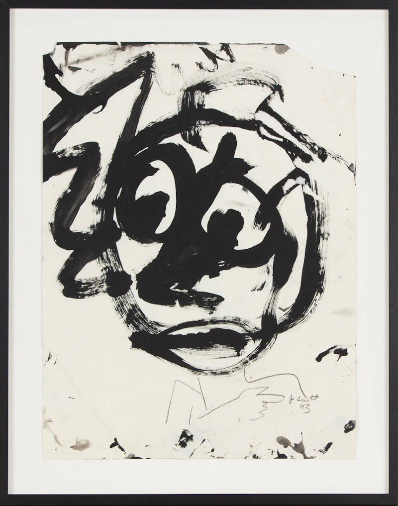 John Scott, Bunny Portrait, ink on paper, 1993 - view 2