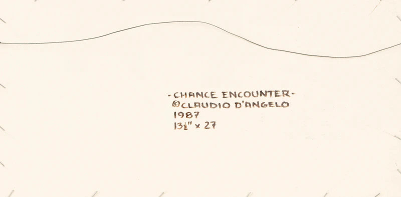 Claudio D’Angelo, Chance Encounter, acrylic on board, 1987 - view 3