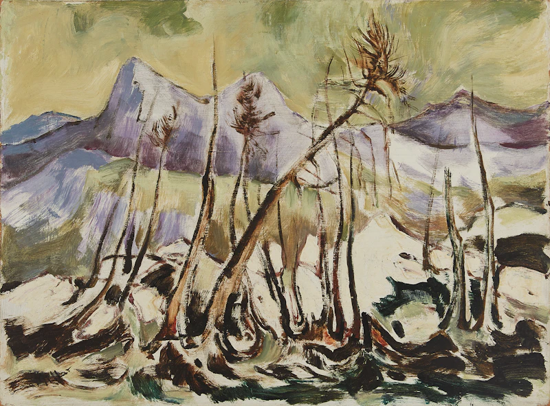 Alexander Samuel Millar, Burnt Spruces in the Mountains; Thistle 