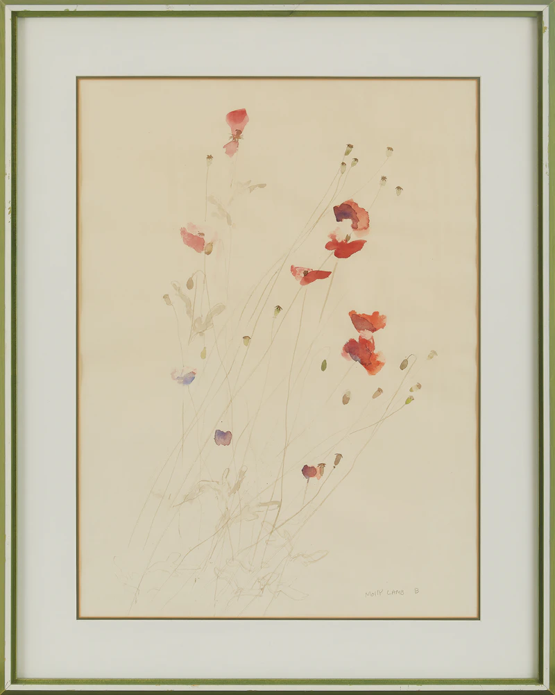 Molly Lamb Bobak, Poppies, watercolour - view 2