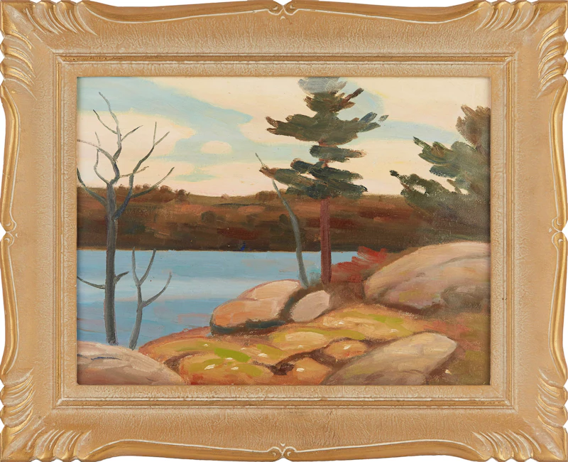 George Thomson, Rock and Pine, oil on canvas board - view 2