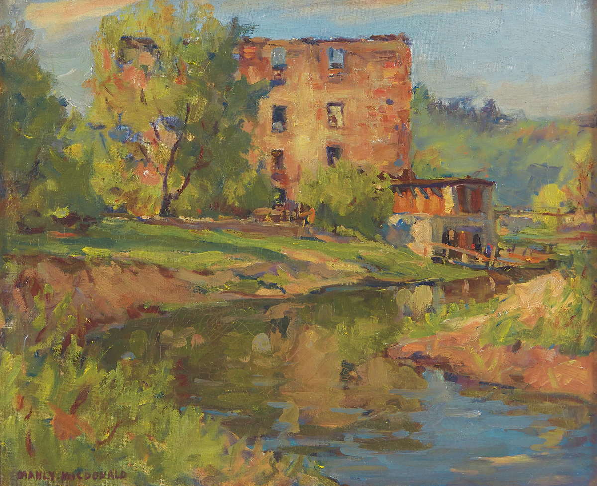 Manly Edward MacDonald, Old Mill, Toronto, oil on canvas, 1927
