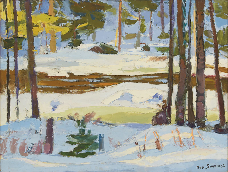 Ausable River Through the Trees by Ron Simpkins