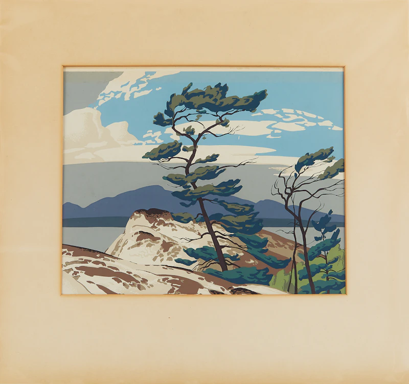 Alfred Joseph Casson, White Pine, laid on card - view 2