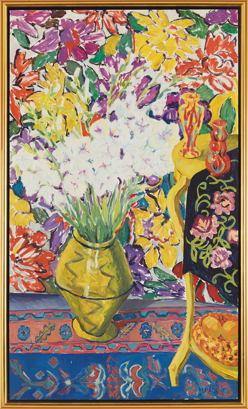 Mary Pavey, White Glads, oil on board, 1993 - view 2