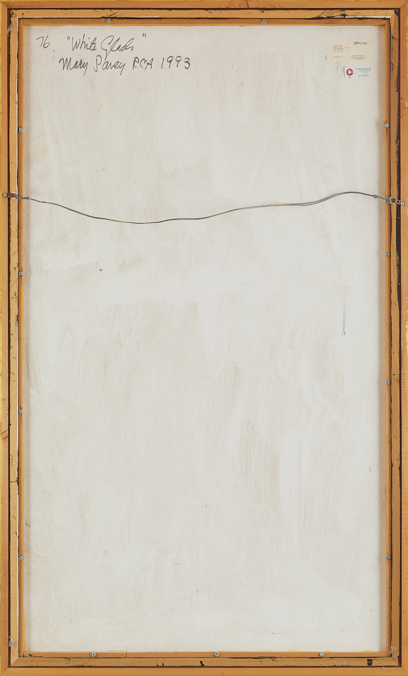 Mary Pavey, White Glads, oil on board, 1993 - view 3
