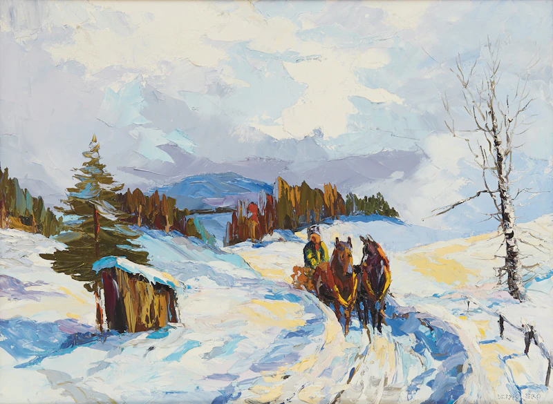 Derrick Siro, Winter Sleighing Scene