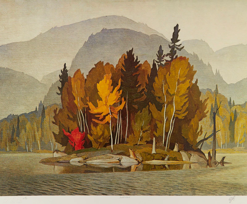 Alfred Joseph Casson, Early Snow; Approaching Thunderstorm; Sunlit Island, three colour serigraphs - view 3