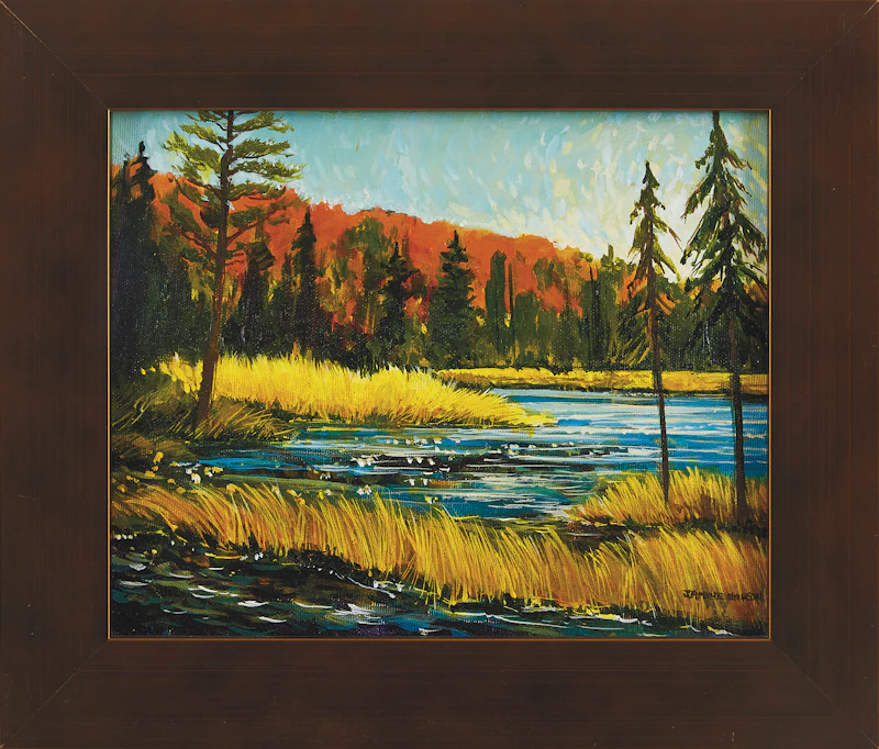 Janine Marson, Eastend Marsh, Algonquin Park, acrylic on canvas - view 2
