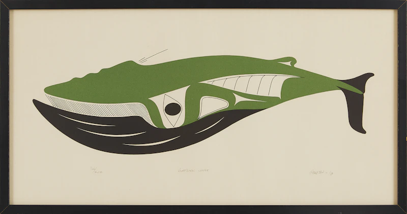Art Thompson, Thunder Bird; Humpback Whale, colour serigraph - view 4