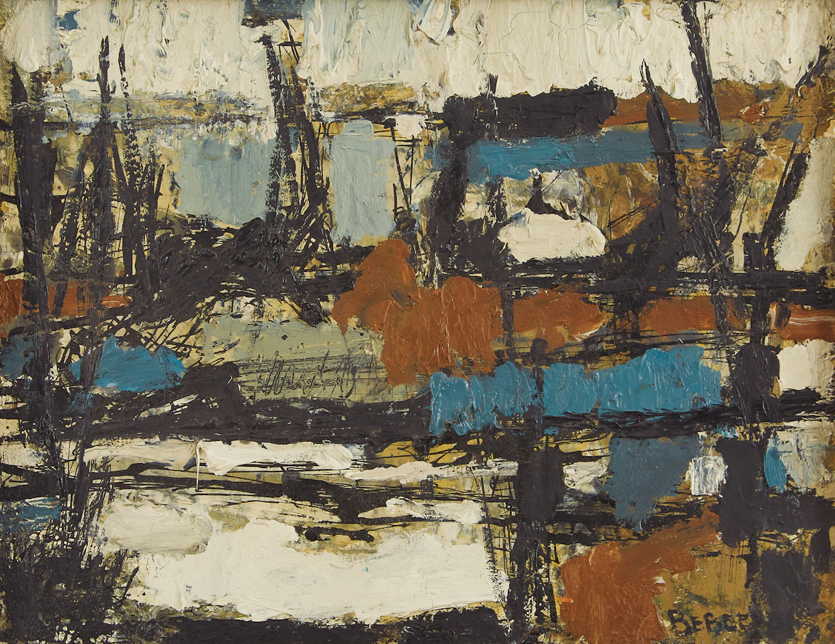 Suzanne Bergeron, La jetée de Binie, oil on canvas
