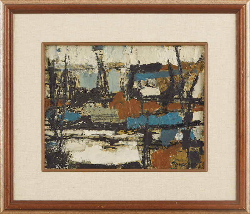 Suzanne Bergeron, La jetée de Binie, oil on canvas - view 2