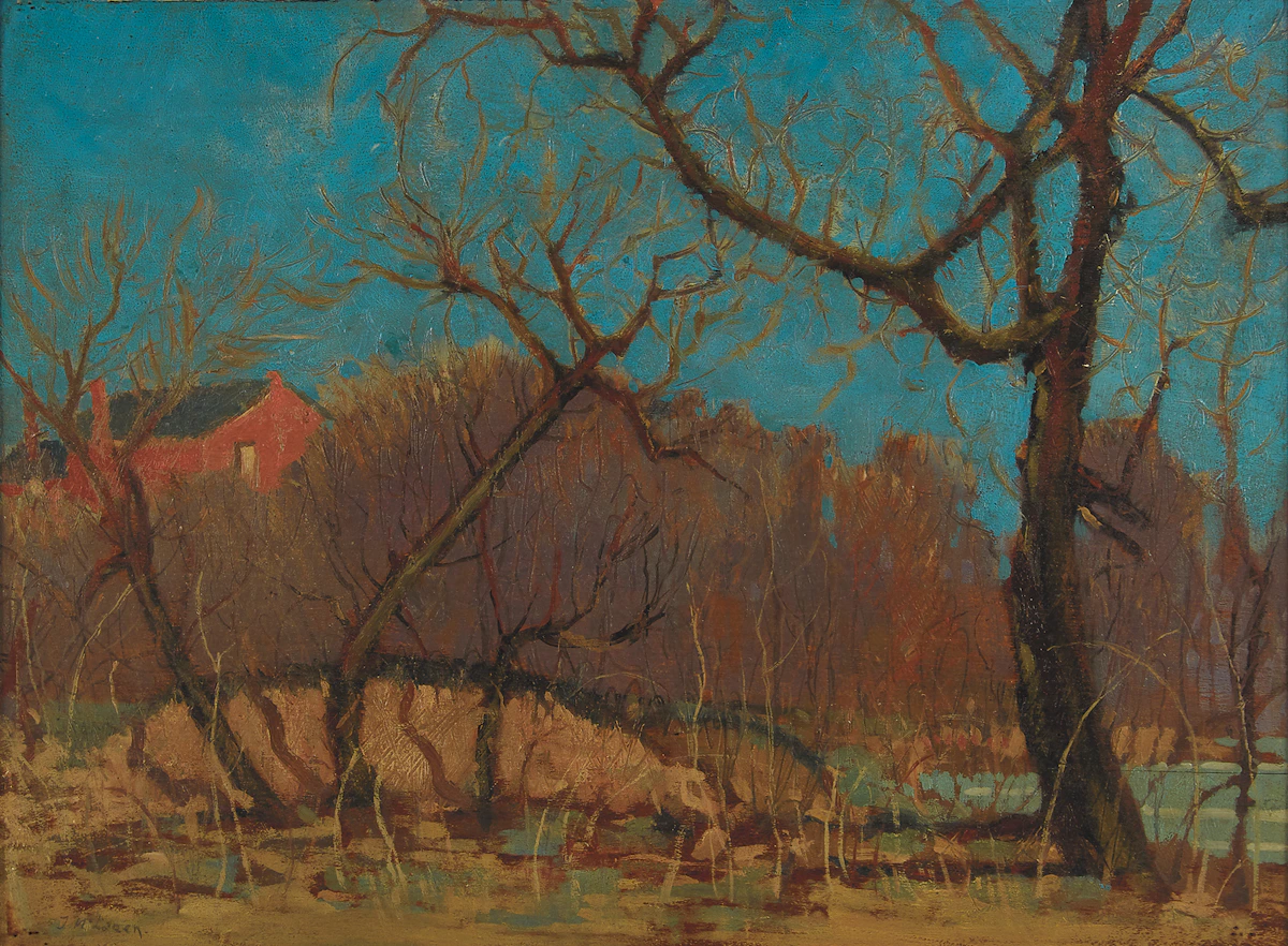 John (Jack) Wilson McLaren, Spring Landscape, oil on board