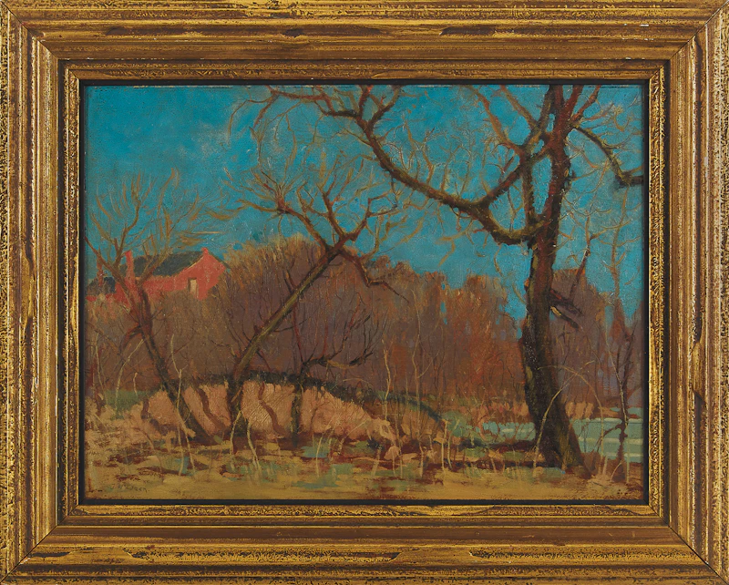 John (Jack) Wilson McLaren, Spring Landscape, oil on board - view 2