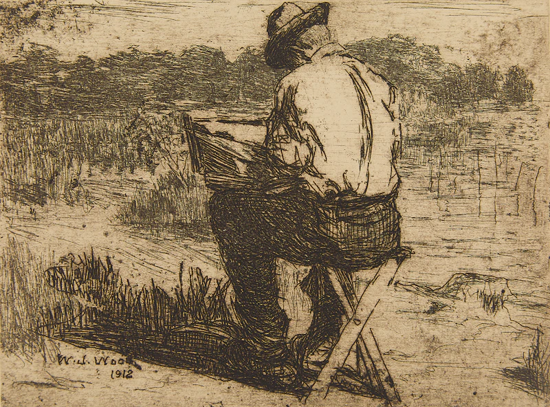William John Wood, The Artist at Work