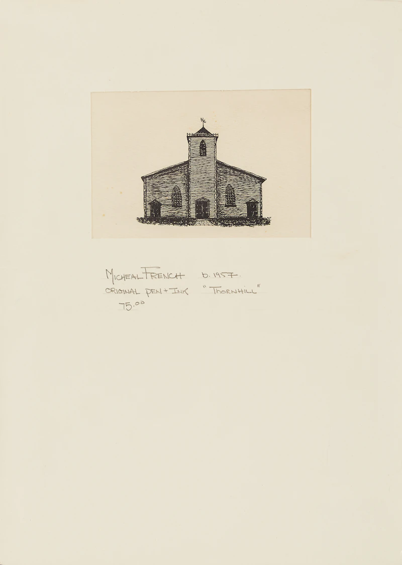 Michael French, Dundas Road; Thornhill, two pen and ink drawings - view 4