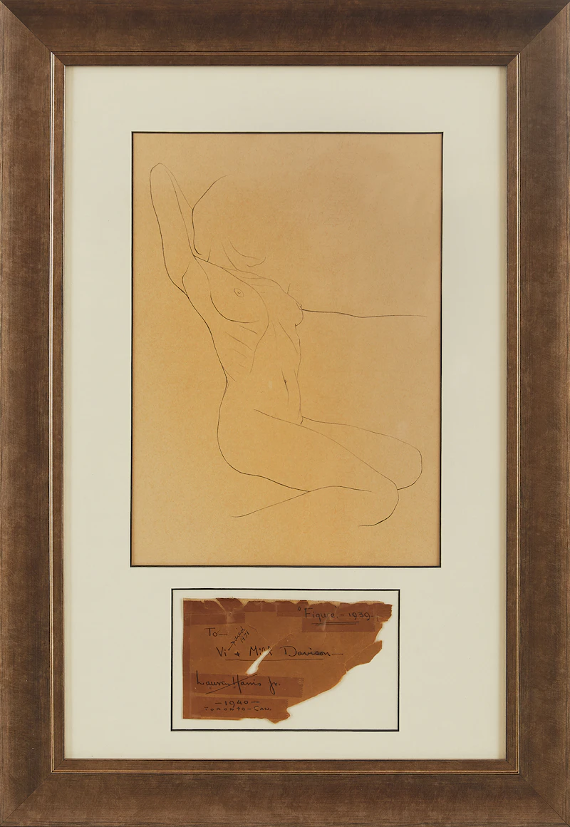 Lawren Phillips Harris, Figure, graphite drawing, 1939 - view 2