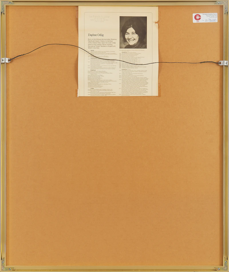 Daphne Odjig, Babysitter, colour serigraph, 1977 - view 2
