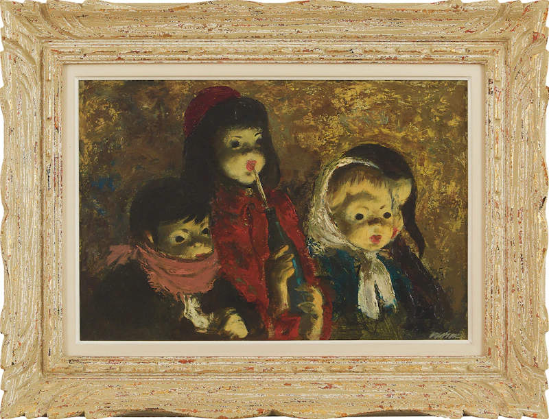 William Arthur Winter, Indoor Circus, oil on board - view 2