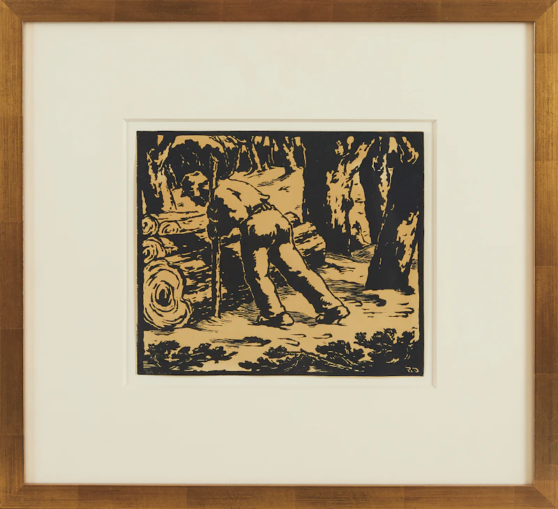 Rodolphe Duguay, Scène de chantier, etching - view 2