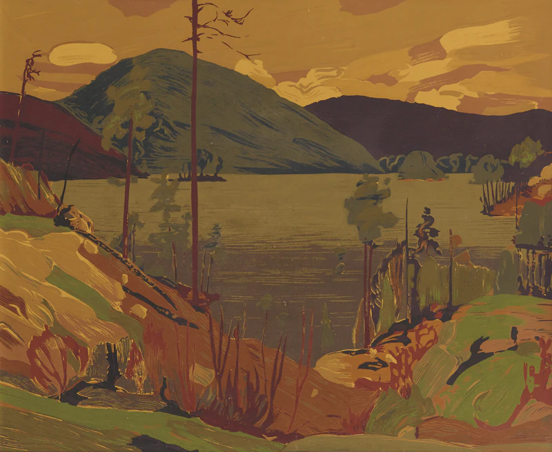 Tom Thomson, Portage Ragged Lake; Aura Lee Lake, two Sampson Matthews silkscreens - view 3