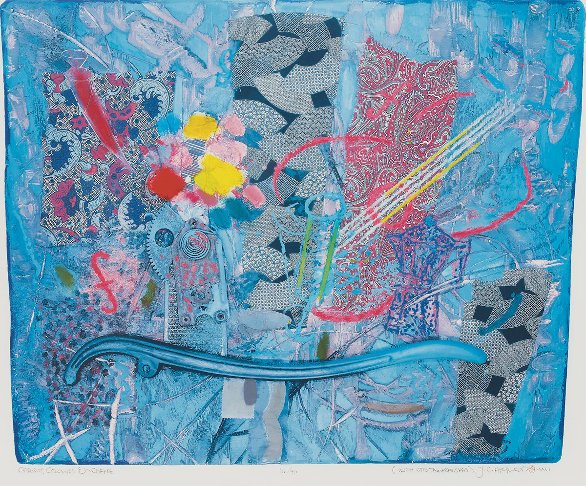 Carl Heywood, Carrot, Colours and Coffee, colour screenprint, 2001