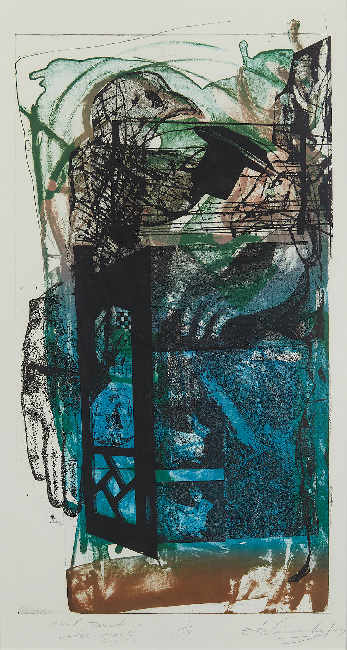Otis Tamasauskas, Soft Touch, colour lithograph, 1994