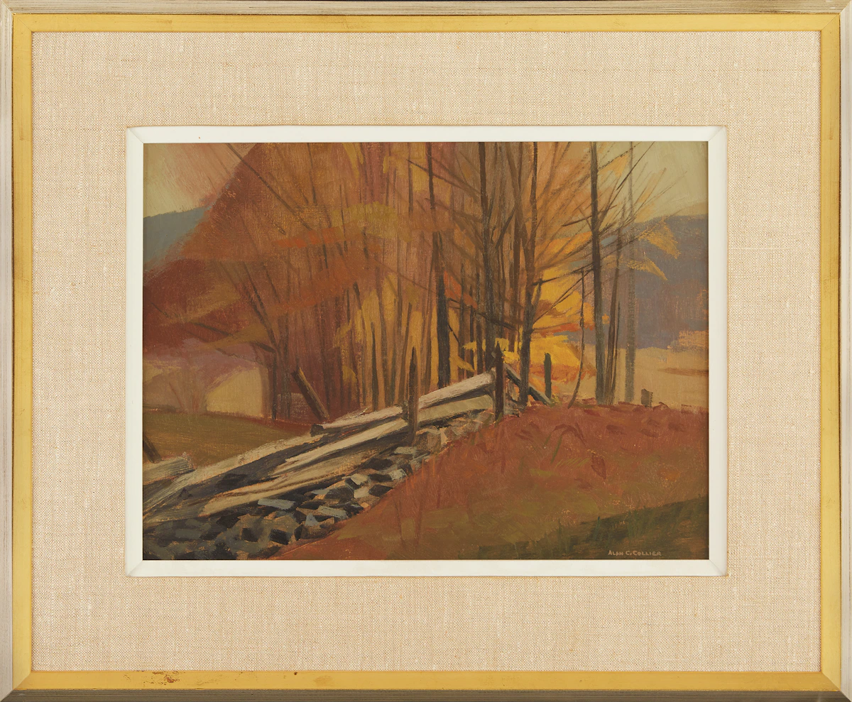Alan Caswell Collier, At Bell Rapids, oil on board, 1973