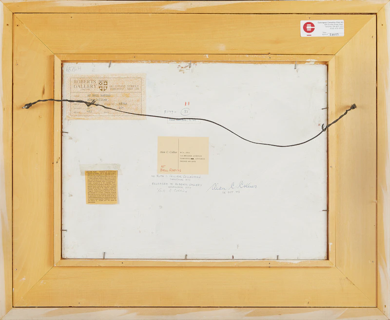 Alan Caswell Collier, At Bell Rapids, oil on board, 1973 - view 2