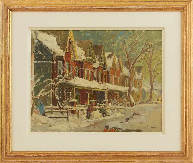 Arto Yuzbasiyan, Snowstorm on King Street, oil on canvas - view 2