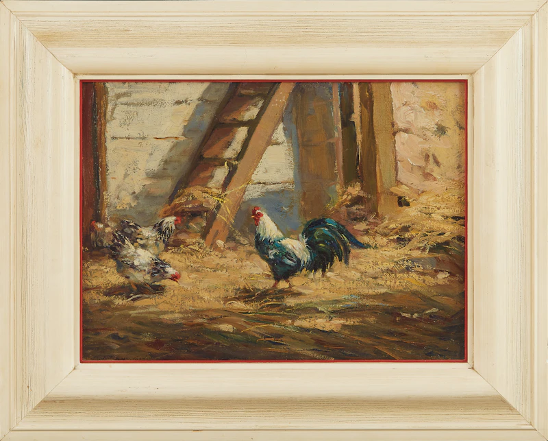 Elizabeth Annie McGillivray Knowles, On the Farm, oil on board - view 2