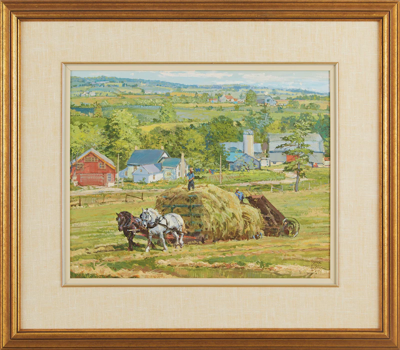 Peter Etril Snyder, Loading Near Hawksville, oil on board, 1990 - view 2