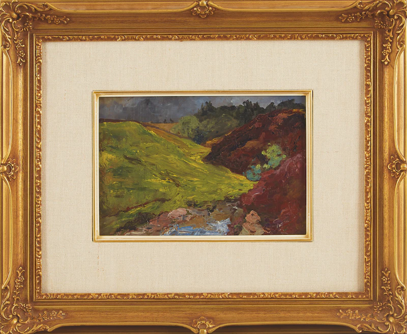 Henry Sandham, Green Hills, oil on board - view 2