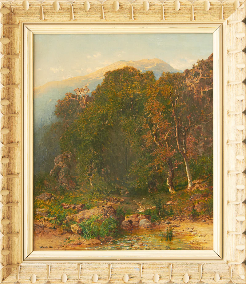 Otto Reinhold Jacobi, Mountain Landscape, oil on canvas, 1863 - view 2