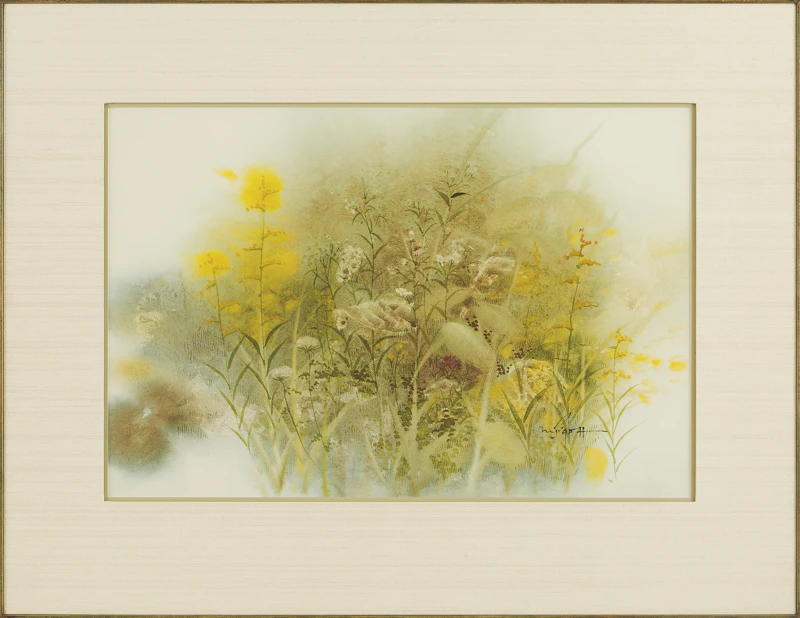 Marjorie Pigott, Meadow at Evening , watercolour, 1975 - view 2