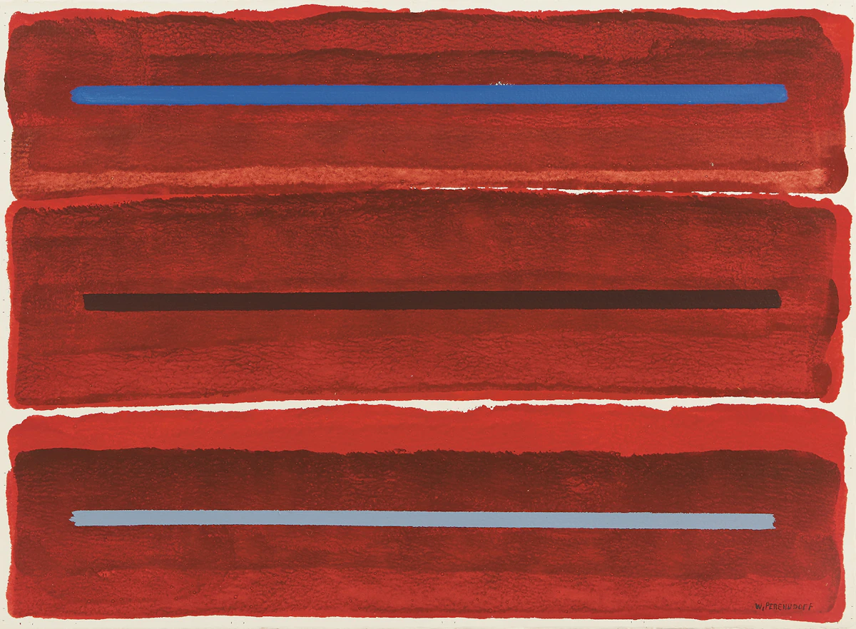 William Perehudoff, La Plonge #4, gouache