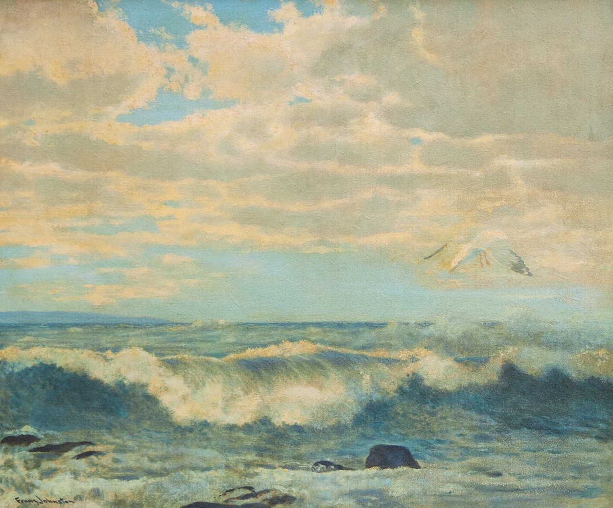 Frank Hans Johnston, The Voice of the Bay, oil on board, 1936